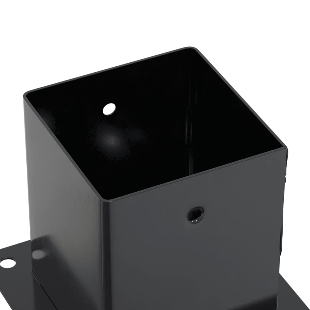 Pfostenträger Quadrat 4 Stk. 101x101 mm Stahl Pulverbeschichtet
