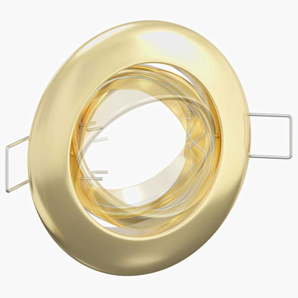 Spotlight 6 stk. Gold 9 x 9 x 2,5 cm Metall