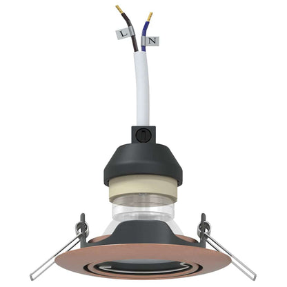 Spotlight 24 stk. Kupfer 9 x 9 x 2,5 cm Metall