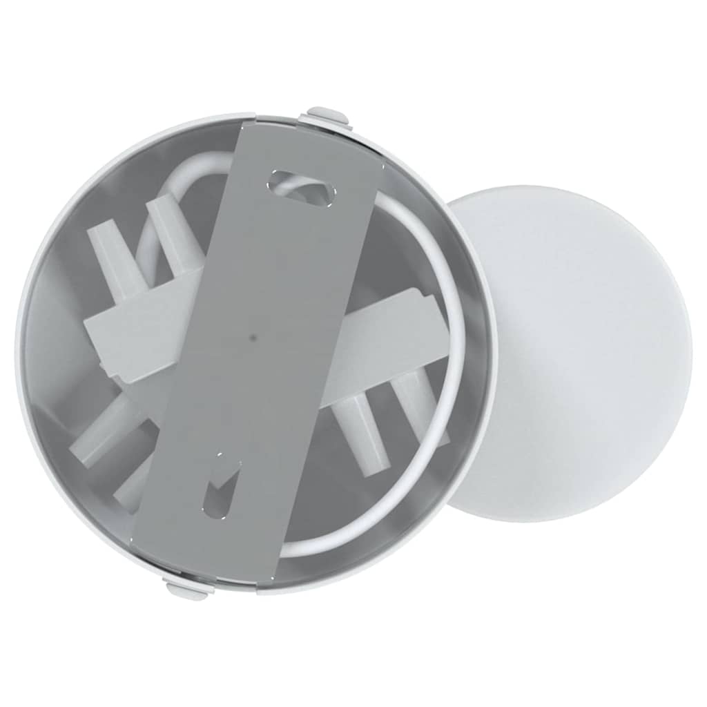 Deckenstrahler mit Strahlern Weiß 6,5 x 6 x 11,5 cm Metall