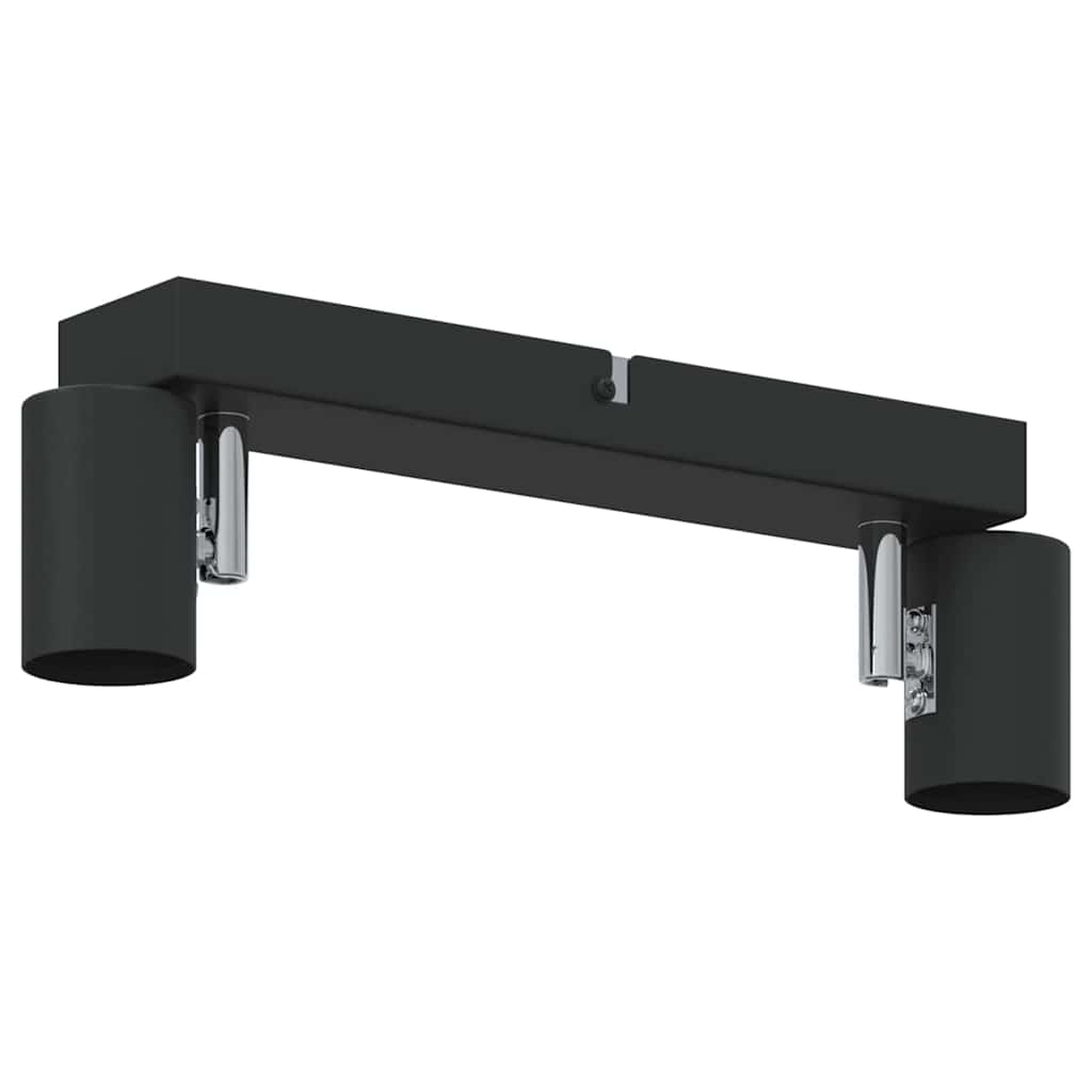 Deckenstrahler mit Strahlern Schwarz 26 x 6,5 x 11,5 cm Metall