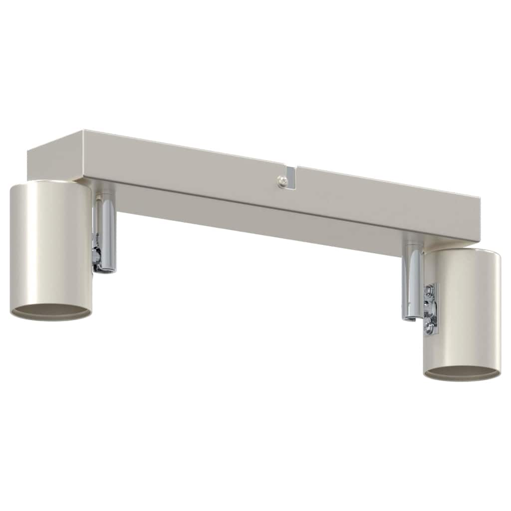 Deckenstrahler mit Strahlern Nickel 26 x 6,5 x 11,5 cm Metall