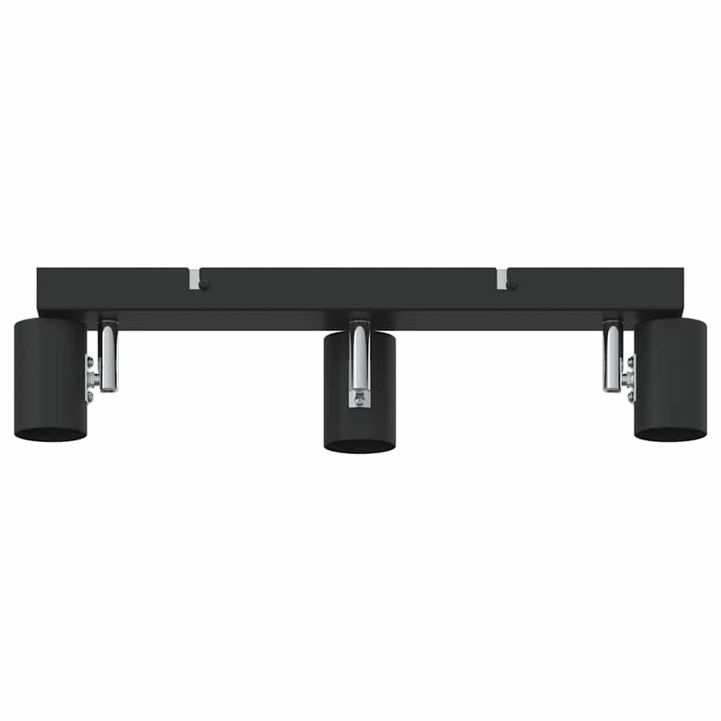 Deckenstrahler mit Strahlern Schwarz 38 x 6,5 x 11,5 cm Metall