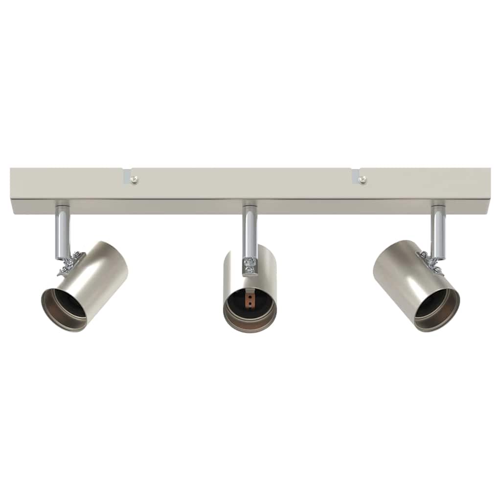 Deckenstrahler mit Strahlern Nickel 38 x 6,5 x 11,5 cm Metall