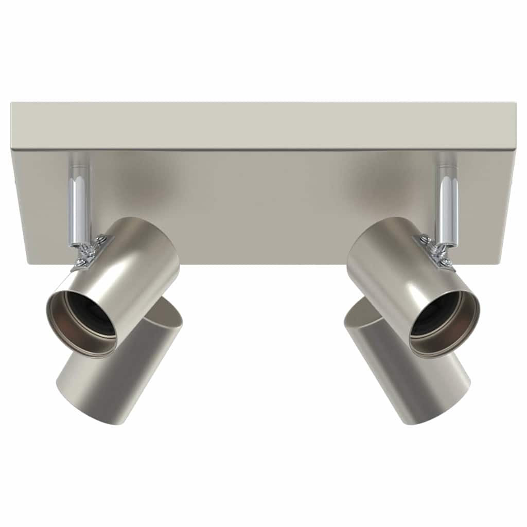 Deckenstrahler mit Strahlern Nickel 26,5 x 26 x 11,5 cm Metall
