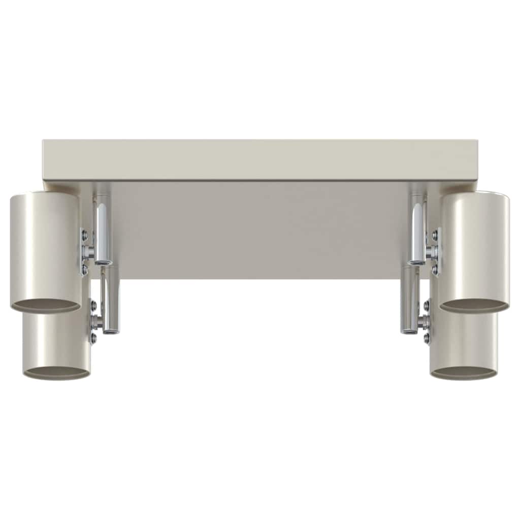 Deckenstrahler mit Strahlern Nickel 26,5 x 26 x 11,5 cm Metall