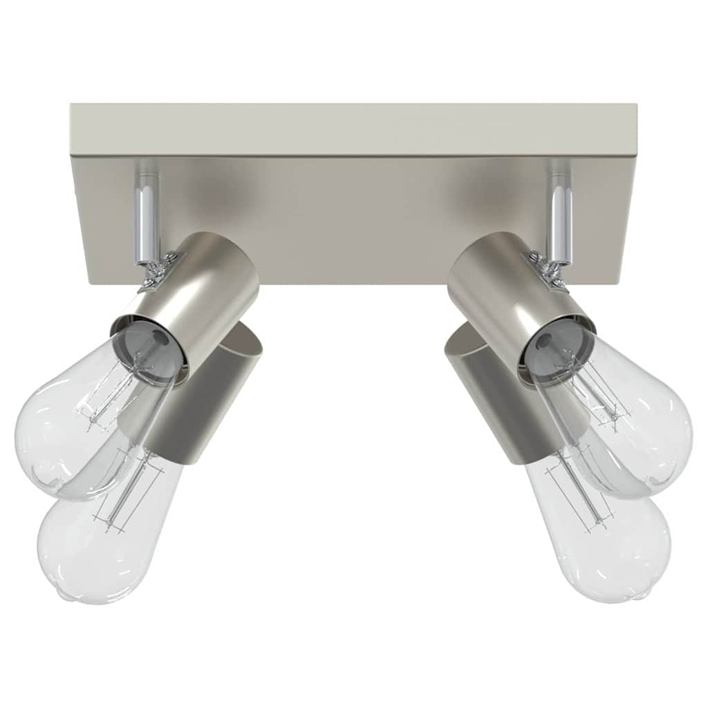 Deckenstrahler mit Strahlern Nickel 26,5 x 26 x 11,5 cm Metall