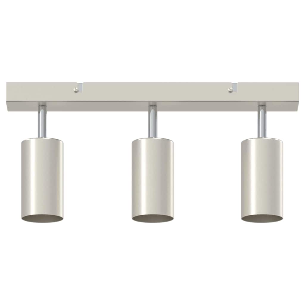 Deckenstrahler mit Strahlern Nickel 38 x 6 x 16 cm Metall