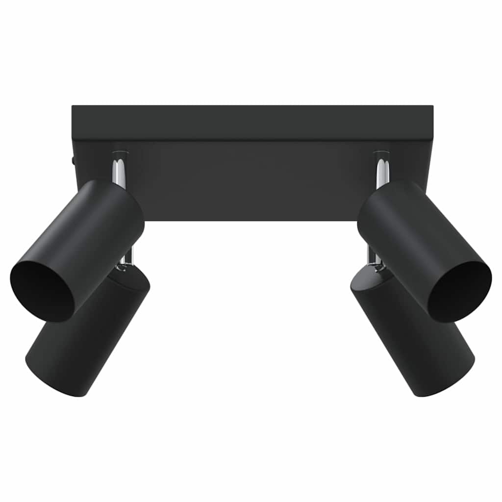 Deckenstrahler mit Strahlern Schwarz 26 x 26 x 16 cm Metall