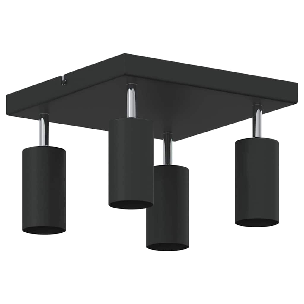 Deckenstrahler mit Strahlern Schwarz 26 x 26 x 16 cm Metall