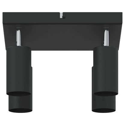 Deckenstrahler mit Strahlern Schwarz 26 x 26 x 16 cm Metall