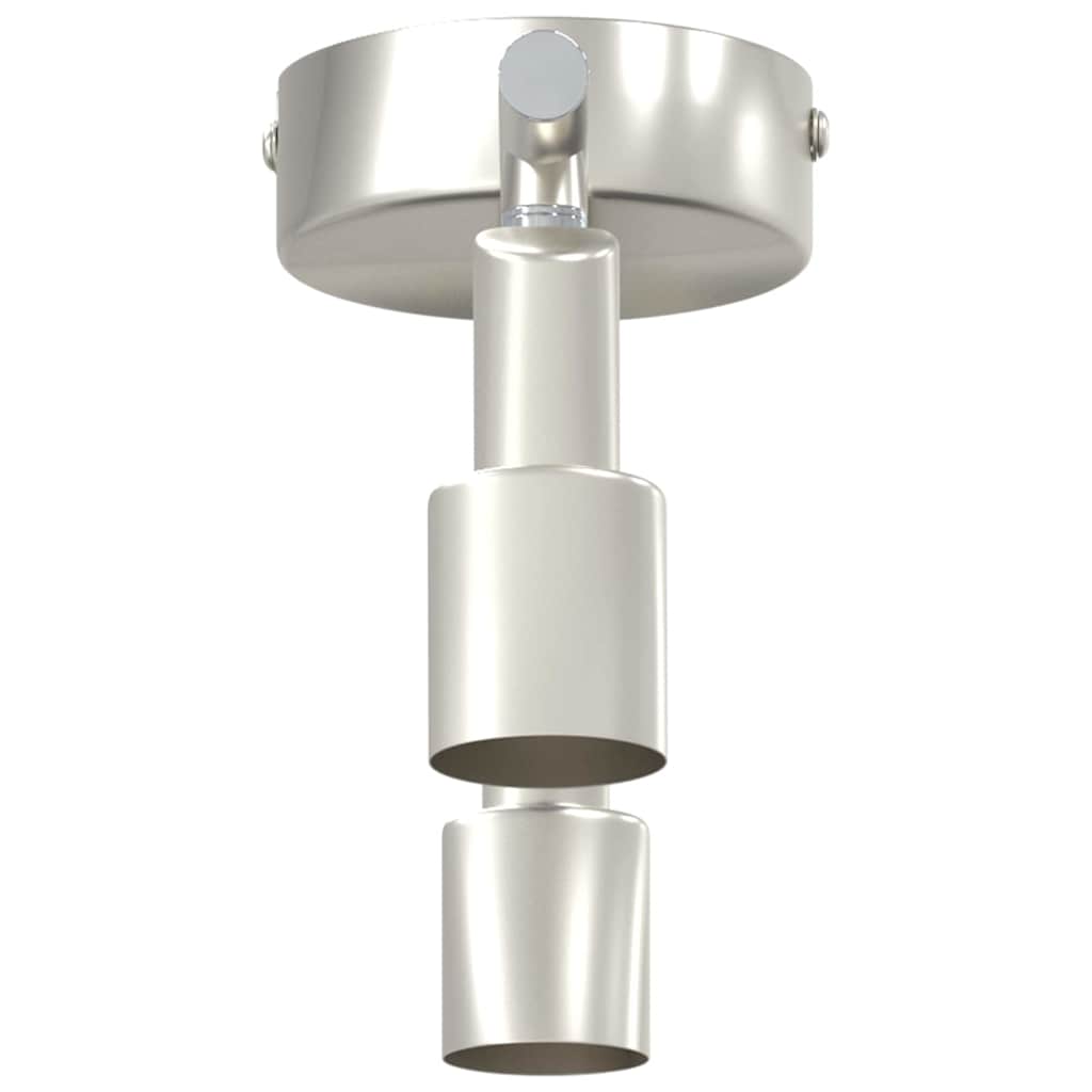 Deckenstrahler mit Strahlern Nickel 25,5 x 8 x 11 cm Stahl