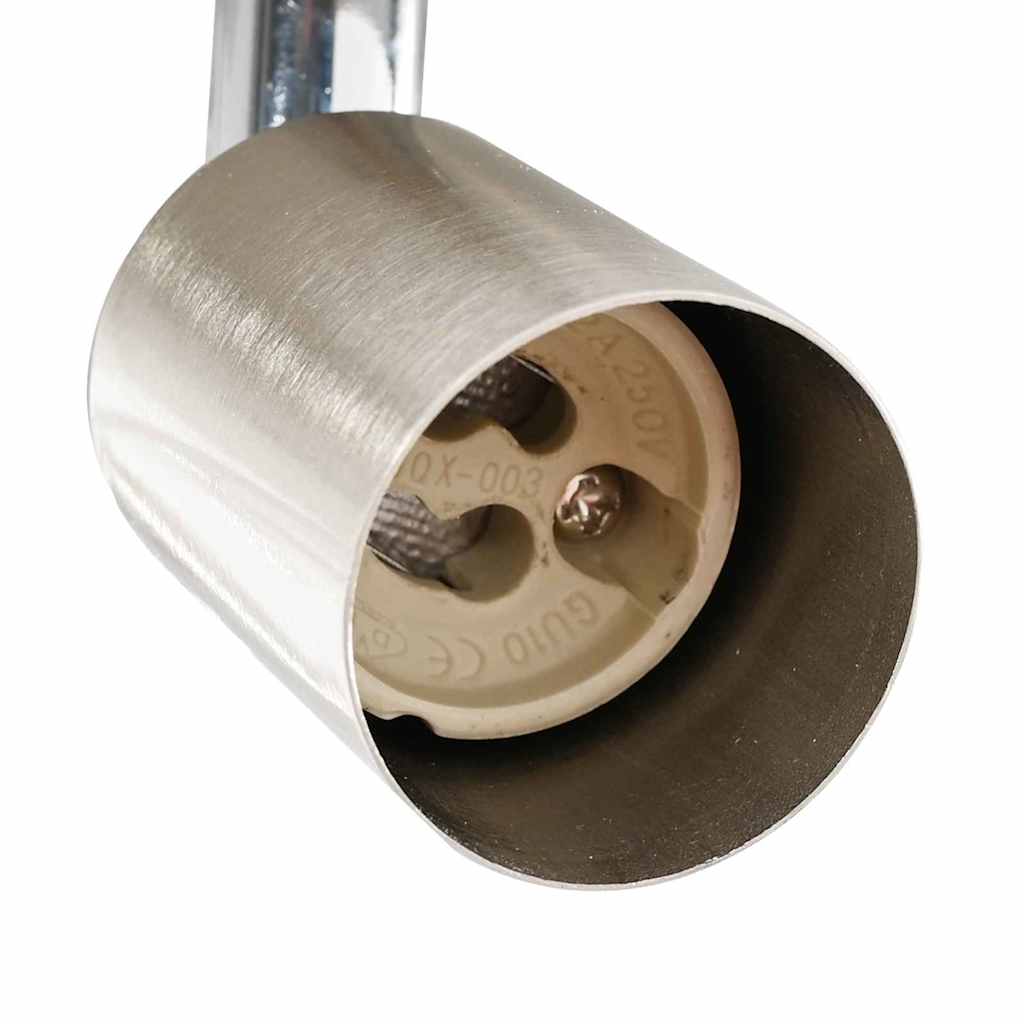 Deckenstrahler mit Strahlern Nickel 12 x 8 cm Stahl