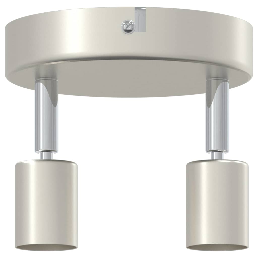 Deckenstrahler mit Strahlern Nickel 12 x 8 cm Stahl