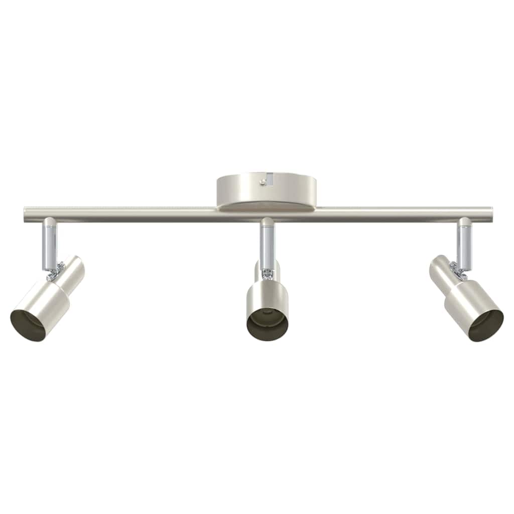 Deckenstrahler mit Strahlern Nickel 39 x 10,5 x 10,5 cm Stahl