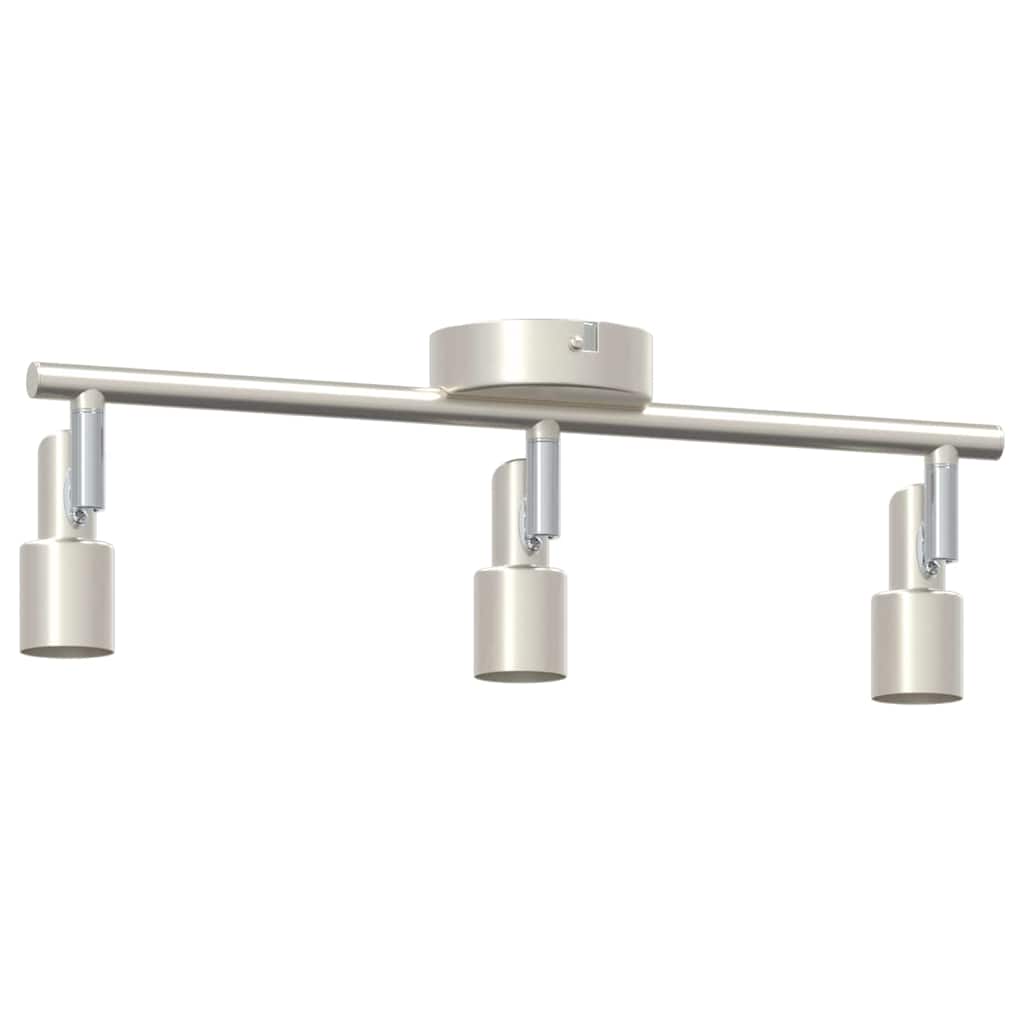 Deckenstrahler mit Strahlern Nickel 39 x 10,5 x 10,5 cm Stahl