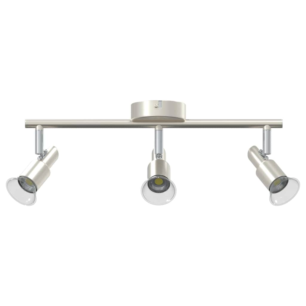 Deckenstrahler mit Strahlern Nickel 39 x 10,5 x 10,5 cm Stahl