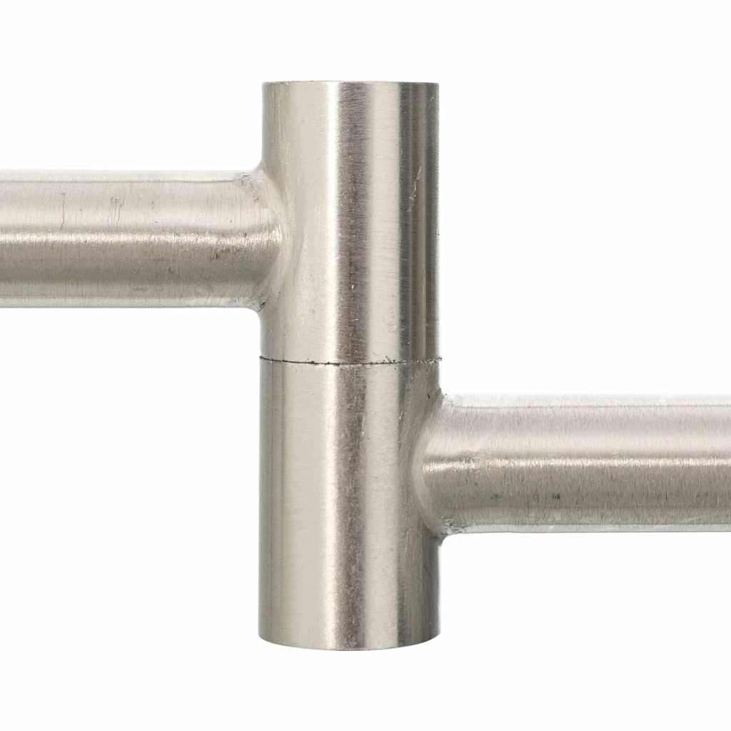 Deckenstrahler mit Strahlern Nickel 176,5 x 9,5 x 14 cm Stahl