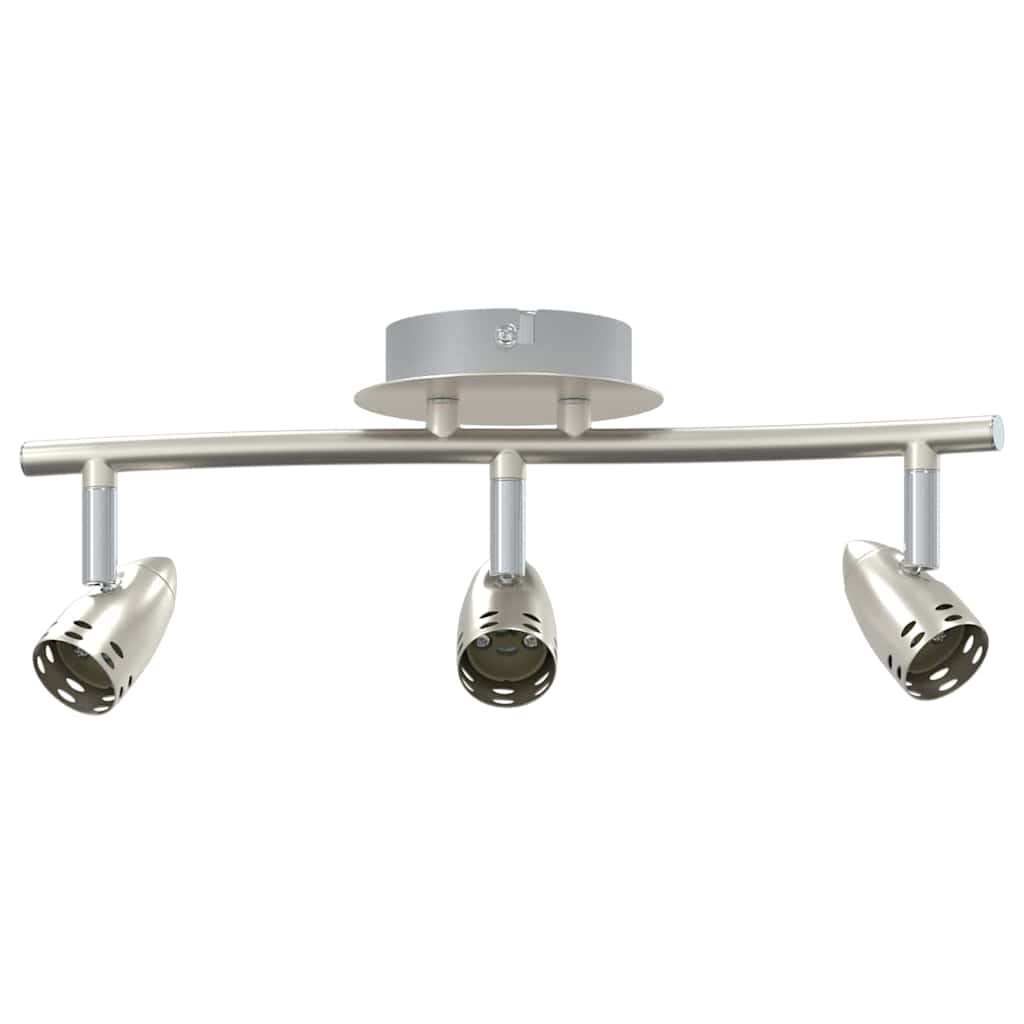 Deckenstrahler mit Strahlern Nickel 36,5 x 10 x 12,5 cm Metall