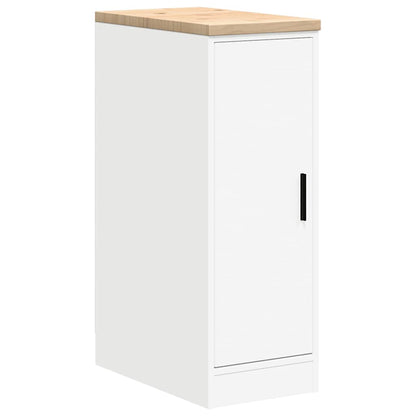 Garagenschränke 2 Stk. Weiß Holzwerkstoff