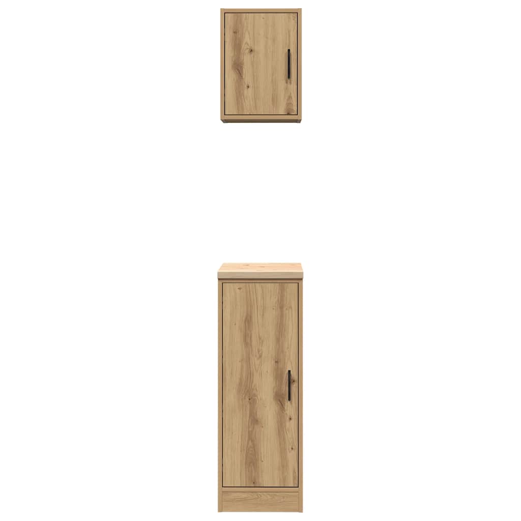 Garagenschränke 2 Stk. Artisan-Eiche Holzwerkstoff