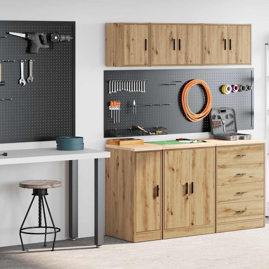 Garagenschränke 2 Stk. Artisan-Eiche Holzwerkstoff