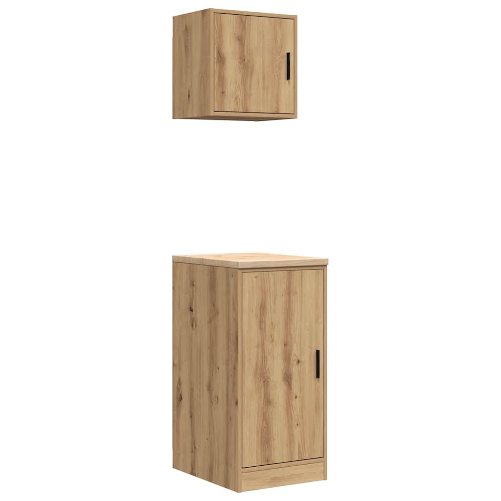 Garagenschränke 2 Stk. Artisan-Eiche Holzwerkstoff