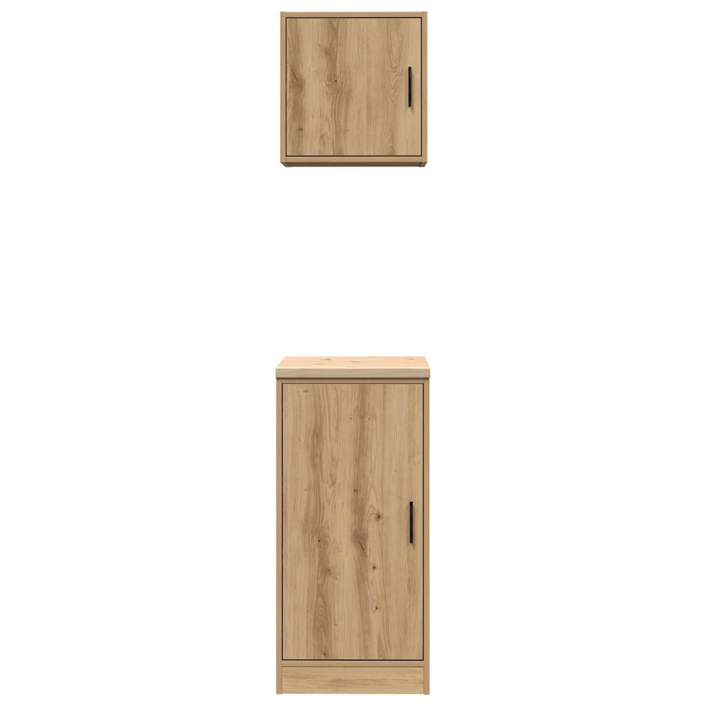 Garagenschränke 2 Stk. Artisan-Eiche Holzwerkstoff