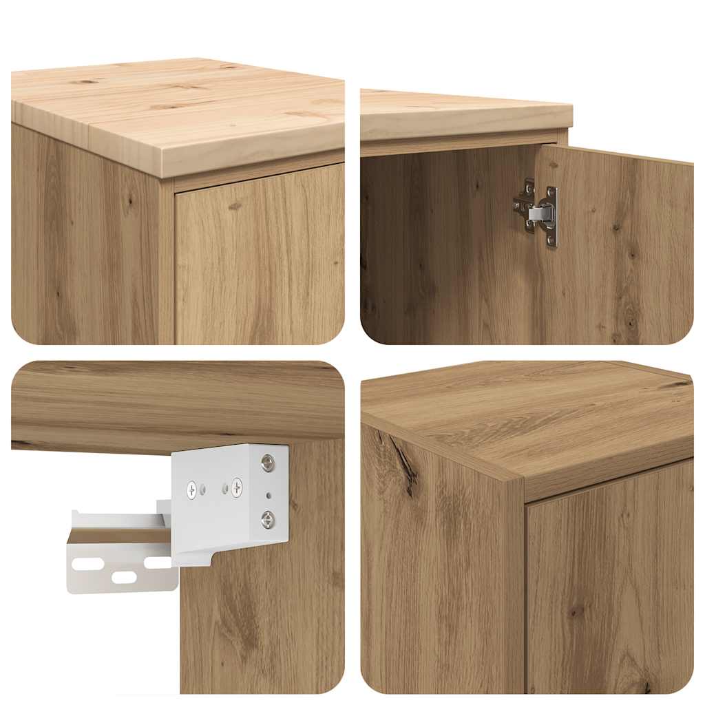 Garagenschränke 2 Stk. Artisan-Eiche Holzwerkstoff