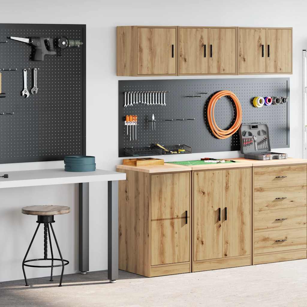 Garagenschränke 2 Stk. Artisan-Eiche Holzwerkstoff