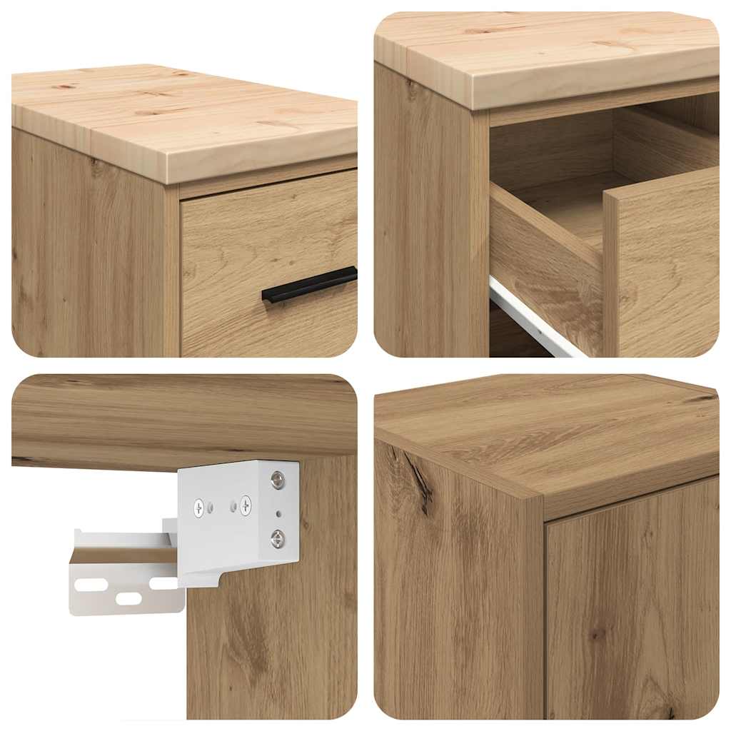 Garagenschränke 2 Stk. Artisan-Eiche Holzwerkstoff