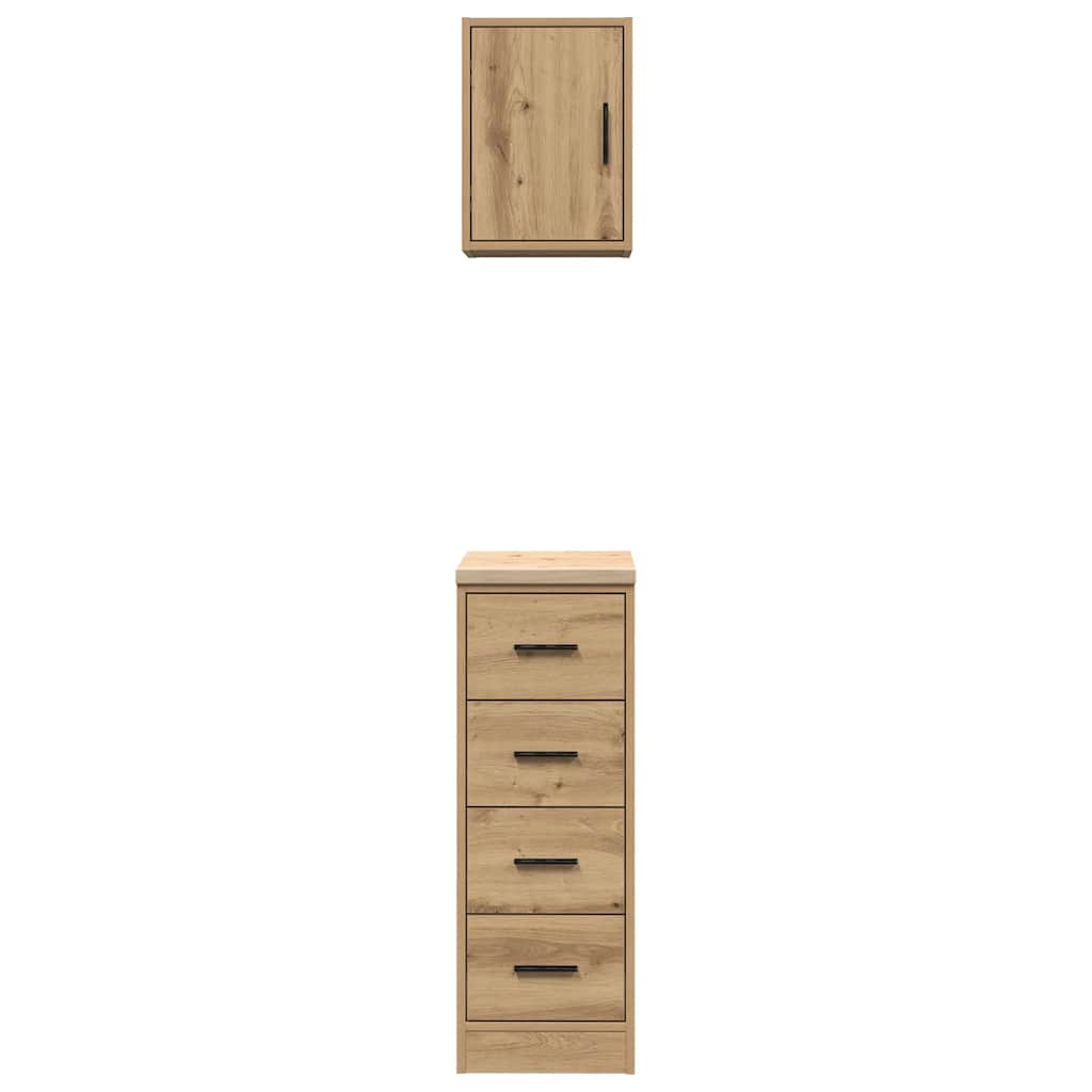 Garagenschränke 2 Stk. Artisan-Eiche Holzwerkstoff