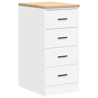 Garagenschränke 2 Stk. Weiß Holzwerkstoff