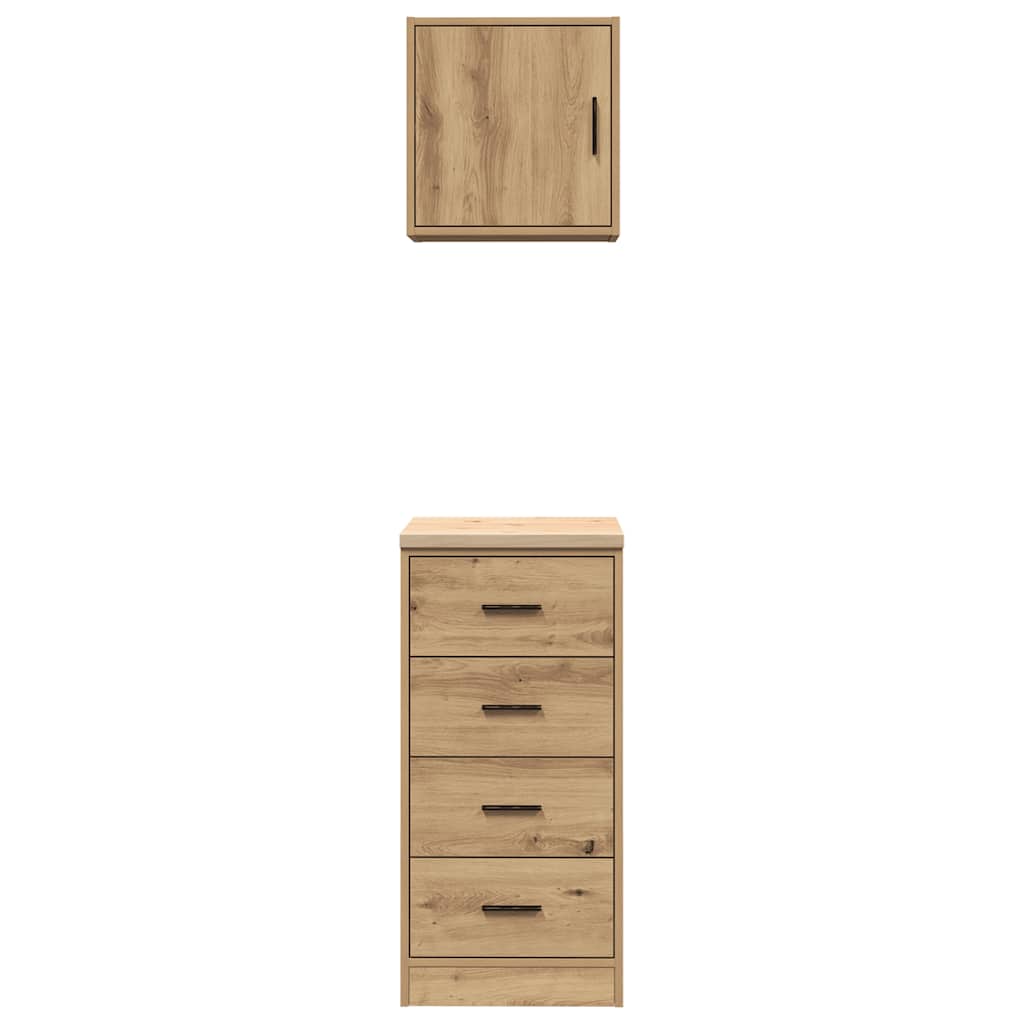 Garagenschränke 2 Stk. Artisan-Eiche Holzwerkstoff