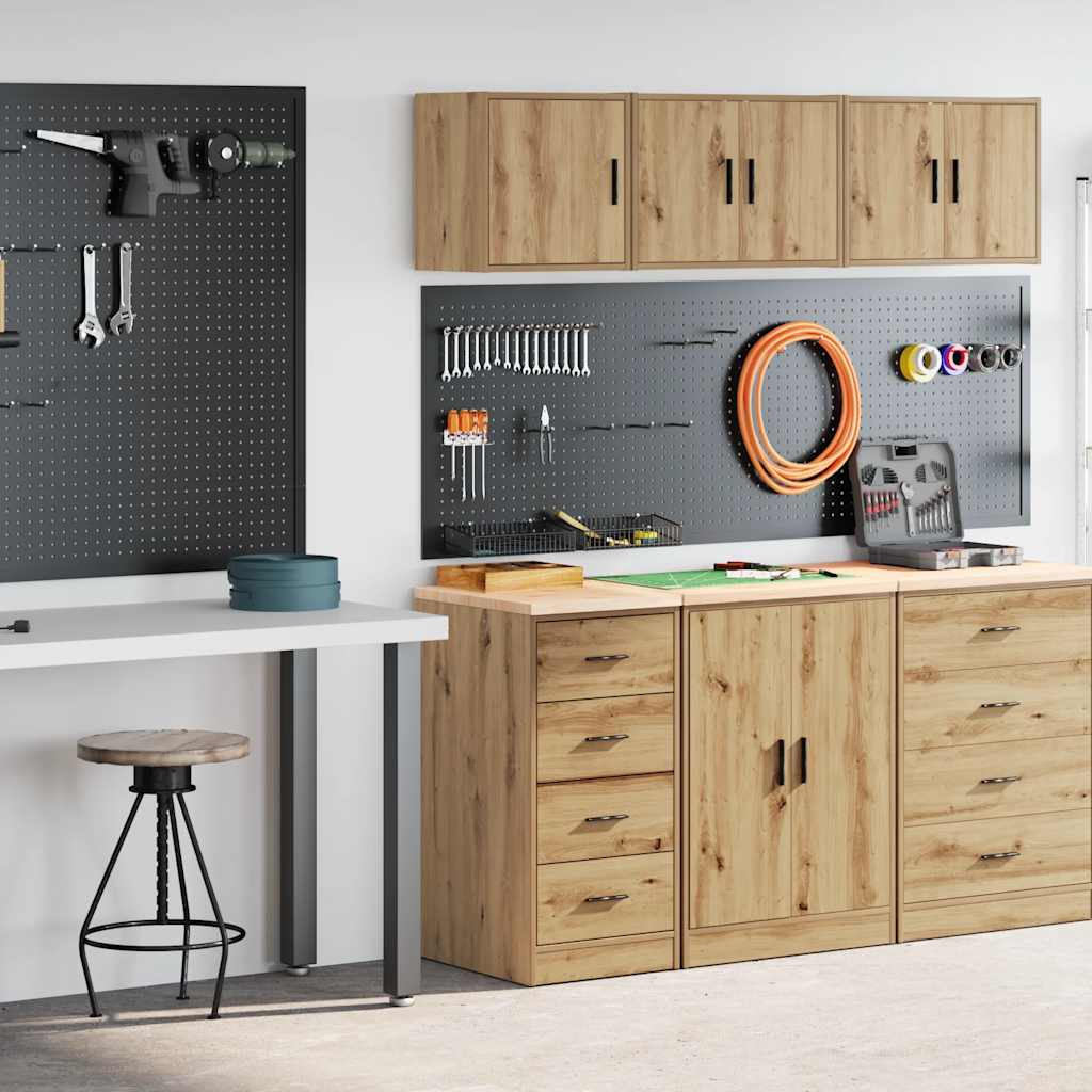 Garagenschränke 2 Stk. Artisan-Eiche Holzwerkstoff
