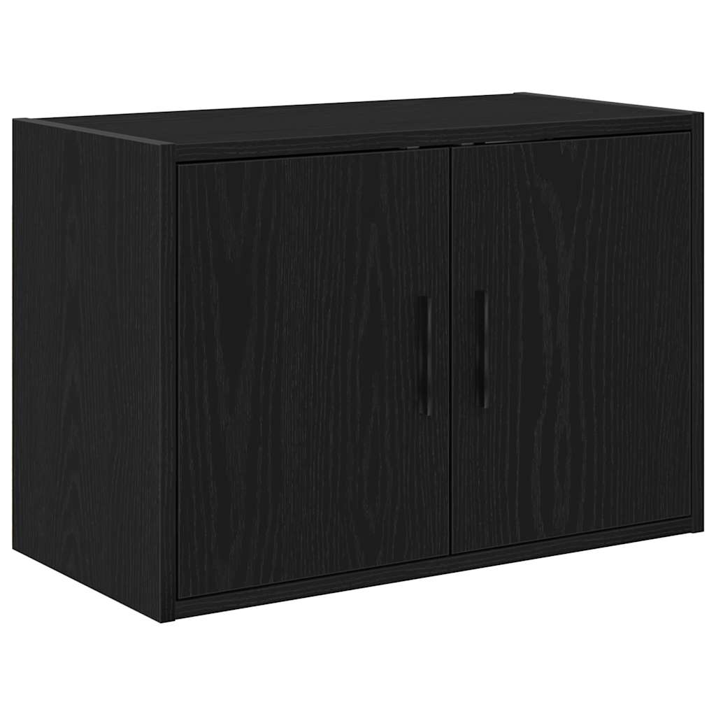 Garagenschränke 6 Stk. Schwarz Holzwerkstoff