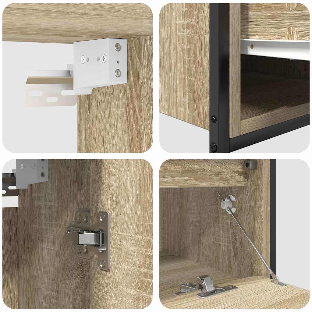 Badezimmermöbel-Set 5 stk. Beige 36 x 35 x 165 cm Holzwerkstoff