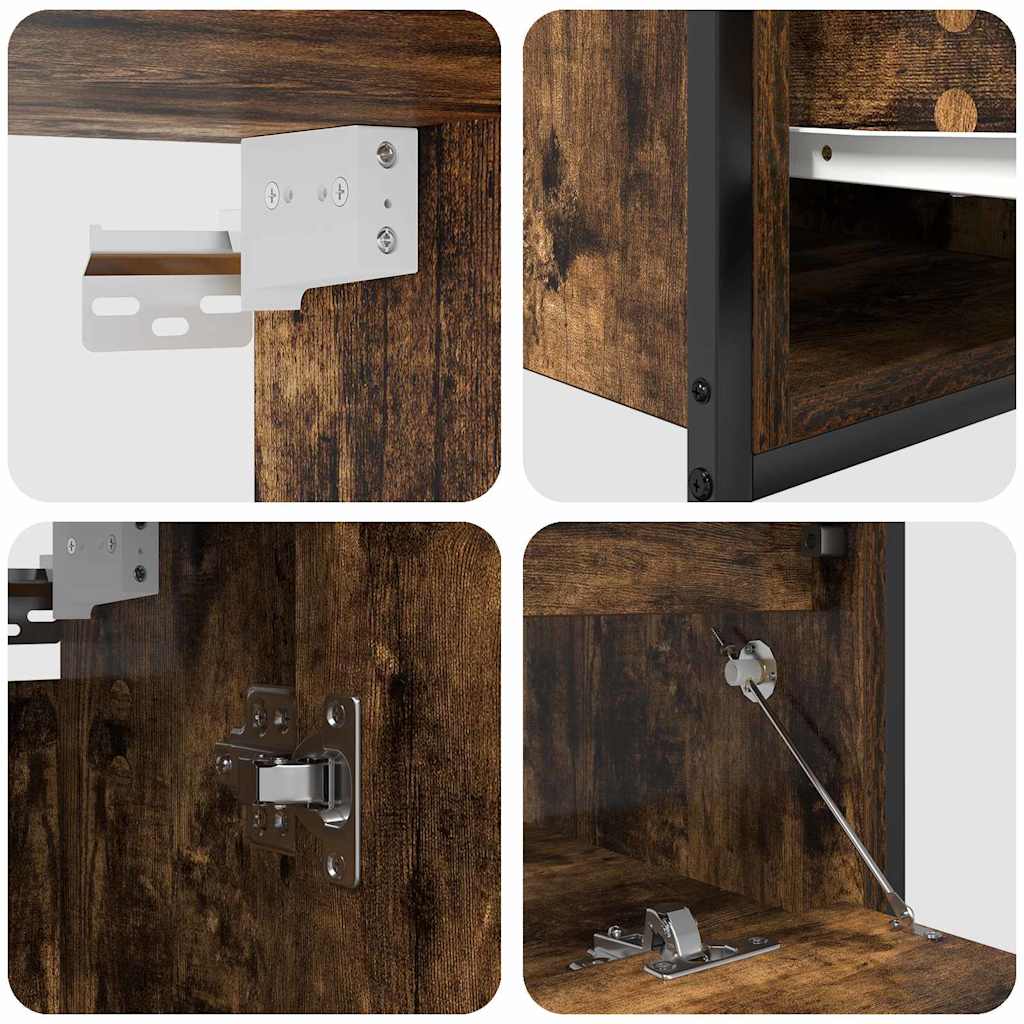 Badezimmermöbel-Set 5 stk. Braun 36 x 35 x 165 cm Holzwerkstoff