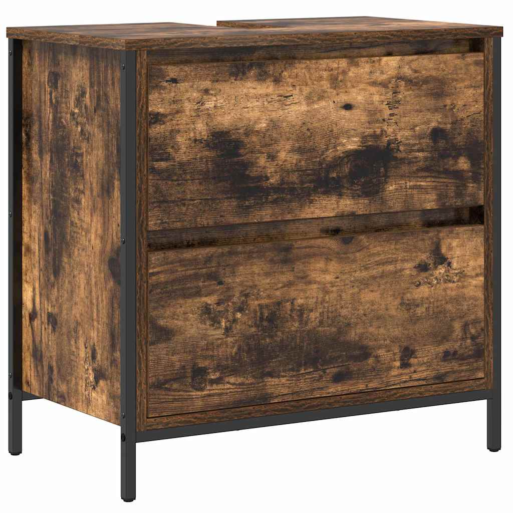 Badezimmermöbel-Set 5 stk. Braun 36 x 35 x 165 cm Holzwerkstoff