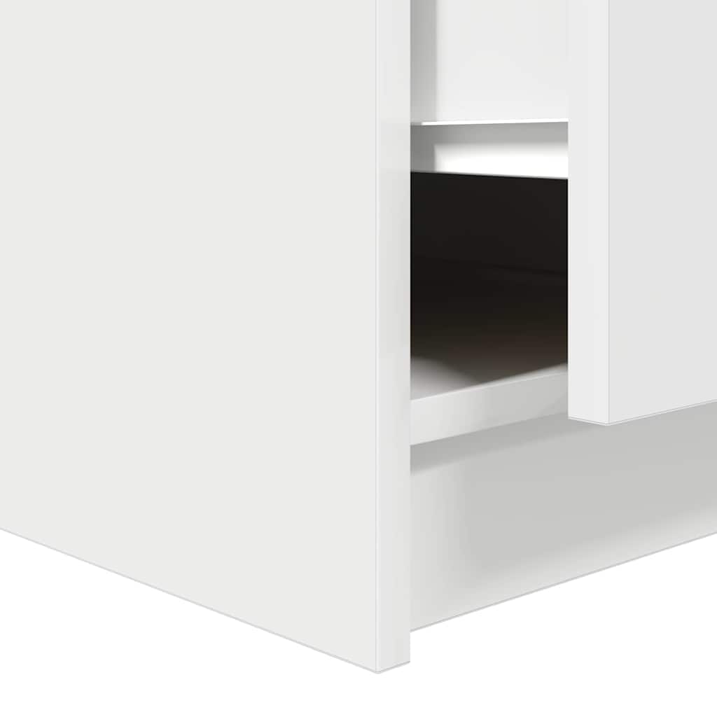Couchtisch mit Schubladen Weiß 100x100x40 cm