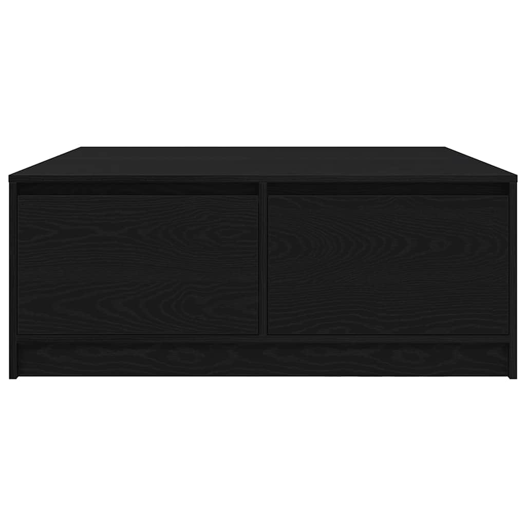 Couchtisch mit Schubladen Schwarz Eichen-Optik 100x100x40 cm