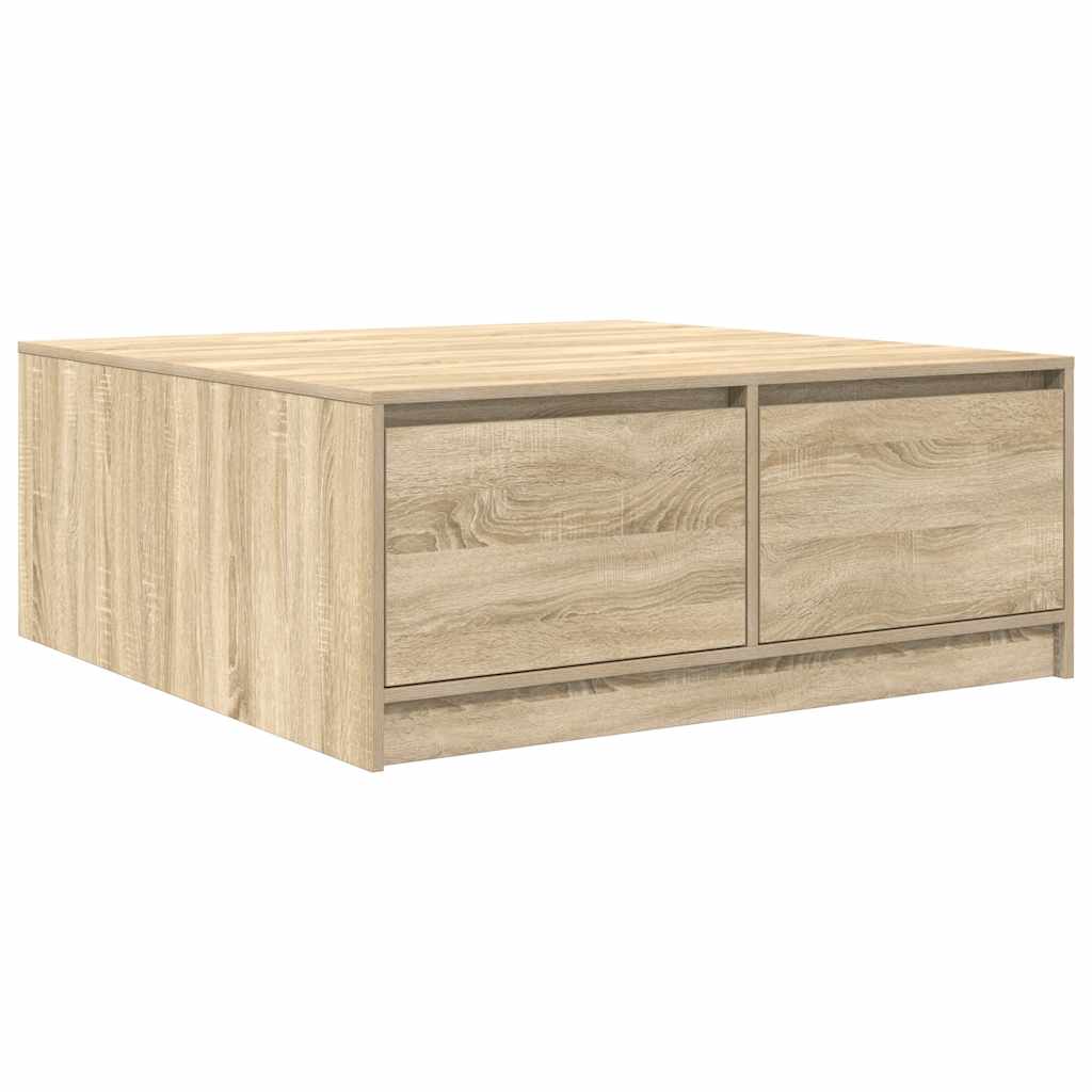 Couchtisch mit Schubladen Sonoma-Eiche 100x100x40 cm