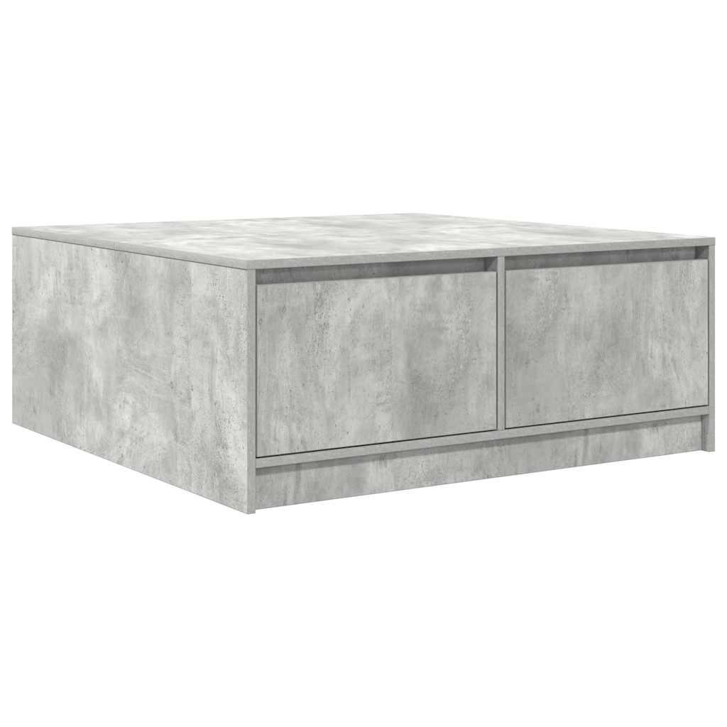 Couchtisch mit Schubladen Betongrau 100x100x40 cm