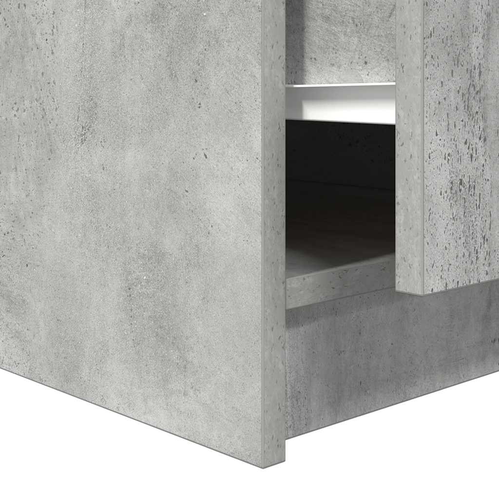 Couchtisch mit Schubladen Betongrau 100x100x40 cm