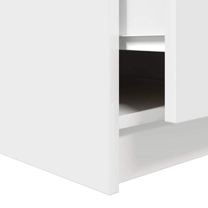 Couchtisch mit Schubladen Weiß 70,5x70x40 cm