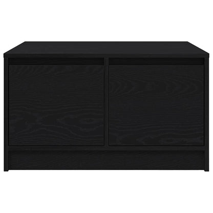 Couchtisch mit Schubladen Schwarz Eichen-Optik 70,5x70x40 cm