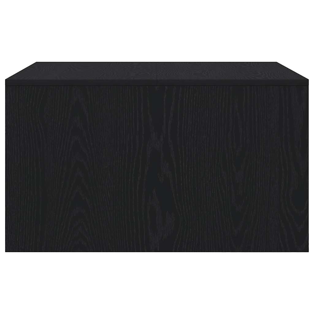 Couchtisch mit Schubladen Schwarz Eichen-Optik 70,5x70x40 cm
