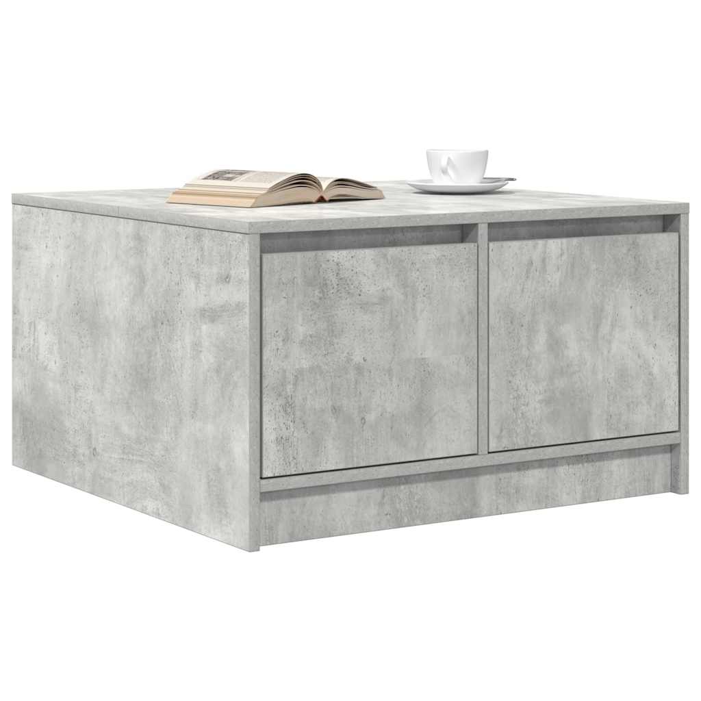 Couchtisch mit Schubladen Betongrau 70,5x70x40 cm