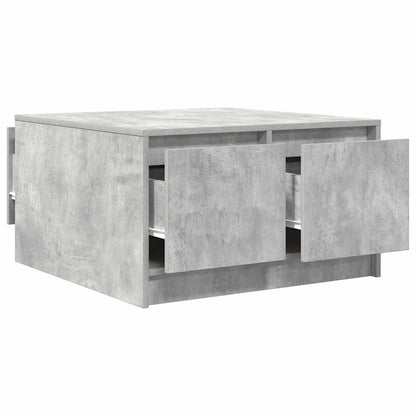 Couchtisch mit Schubladen Betongrau 70,5x70x40 cm