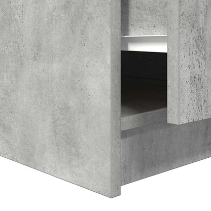 Couchtisch mit Schubladen Betongrau 70,5x70x40 cm